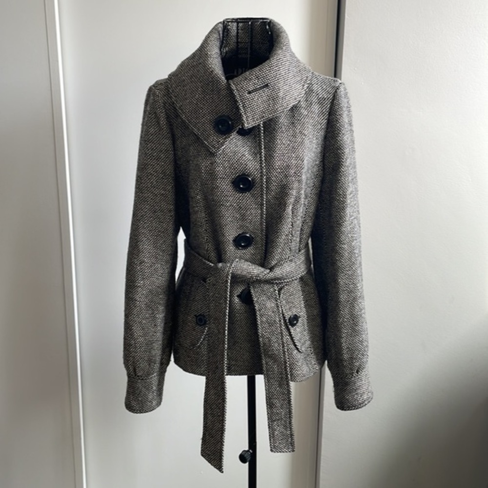 Halogen Gray Pea Coat